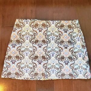 NWOT Zara Trafaluc Patterned Textured Multicolor Mini Skirt